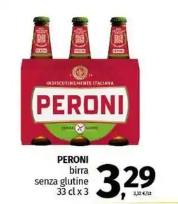 Pam PERONI birra senza glutine offerta