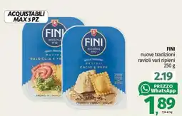 Pam FINI nuove tradizioni ravioli vari ripieni offerta