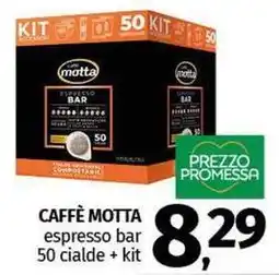 Pam CAFFÈ MOTTA espresso bar 50 cialde + kit offerta