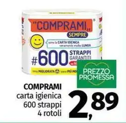 Pam COMPRAMI carta igienica 600 strappi offerta