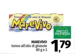 Pam MAREVIVO tonno all'olio di girasole offerta