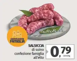 Pam Salsiccia di suino confezione famiglia offerta
