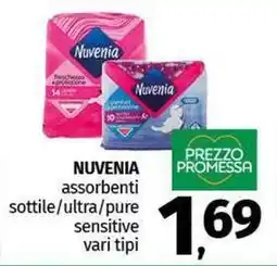 Pam NUVENIA PROMESSA assorbenti sottile/ultra/pure sensitive vari tipi offerta