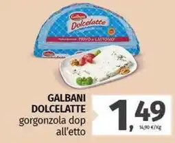 Pam GALBANI DOLCELATTE gorgonzola dop offerta