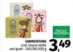 Pam SAMMONTANA coni cinque stelle vari gusti offerta