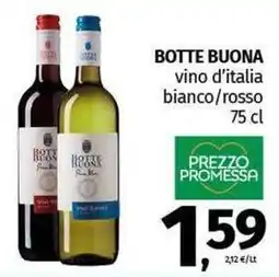 Pam BOTTE BUONA vino d'italia bianco/rosso offerta