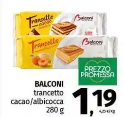Pam BALCONI trancetto cacao/albicocca offerta
