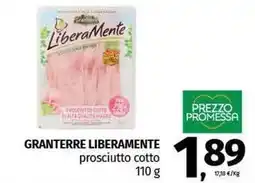 Pam GRANTERRE LIBERAMENTE prosciutto cotto offerta