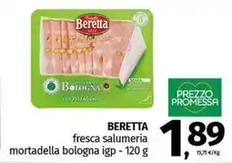 Pam BERETTA fresca salumeria mortadella bologna igp offerta