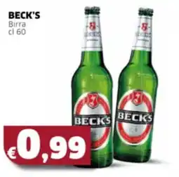Mercati Alimentari BECK'S Birra offerta