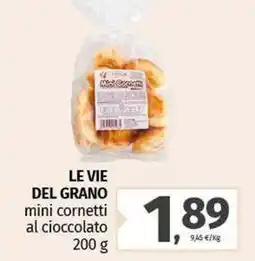 Pam LE VIE DEL GRANO mini cornetti al cioccolato offerta