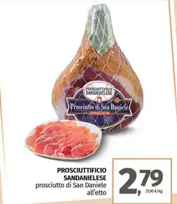 Pam PROSCIUTTIFICIO SANDANIELESE prosciutto di San Daniele offerta