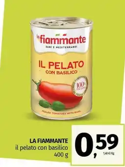 Pam LA FIAMMANTE il pelato con basilico offerta