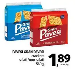 Pam PAVESI GRAN PAVESI crackers salati/non salati offerta