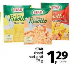 Pam STAR risotti vari gusti offerta
