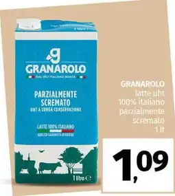 Pam GRANAROLO latte uht 100% italiano parzialmente scremato offerta