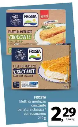Pam FROSTA filetti di merluzzo croccante panatura classica/ con rosmarino offerta