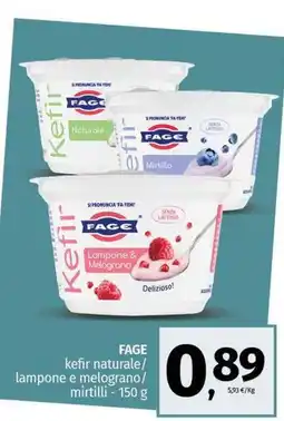 Pam FAGE kefir naturale/ lampone e melograno/ mirtilli offerta