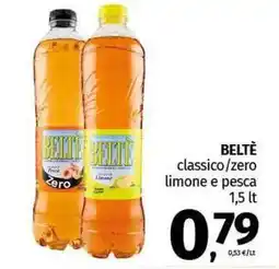 Pam BELTE classico/zero limone e pesca offerta