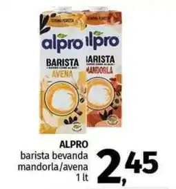 Pam ALPRO barista bevanda mandorla/avena offerta