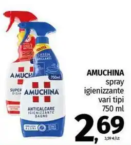 Pam AMUCHINA spray igienizzante vari tipi offerta