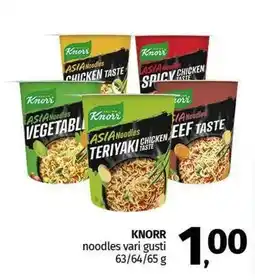 Pam KNORR noodles vari gusti offerta