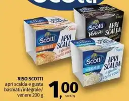 Pam RISO SCOTTI apri scalda e gusta basmati/integrale/ venere offerta