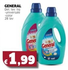 Mercati Alimentari GENERAL Det. lav. liq -universale -color offerta