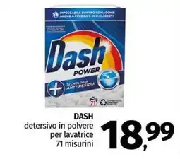 Pam DASH detersivo in polvere per lavatrice offerta