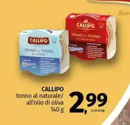 Pam CALLIPO tonno al naturale/ all'olio di oliva offerta
