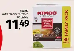 Pam KIMBO caffè macinato fresco 80 cialde offerta