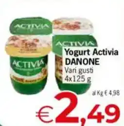 Despar Activia yogurt danone vari gusti offerta