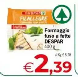 Despar Despar formaggio fuso a fette offerta