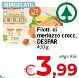 Despar Despar filetti di merluzzo crocc. despar offerta