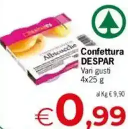Despar Despar confettura vari gusti offerta