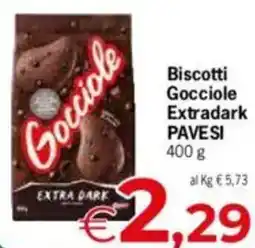 Despar Pavesi biscotti gocciole extradark offerta