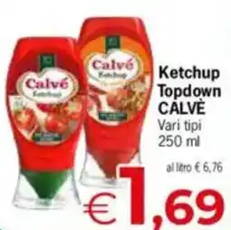 Despar Calvé ketchup topdown vari tipi offerta