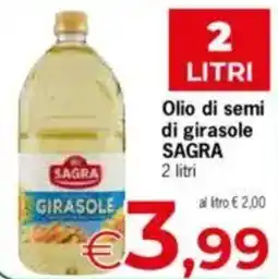 Despar Sagra olio di semi di girasole offerta