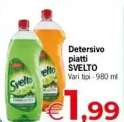 Despar Svelto detersivo piatti vari tipi offerta