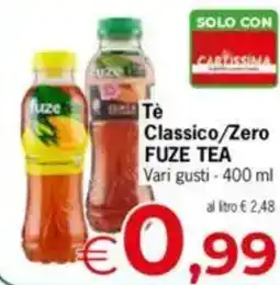 Despar Fuze tea classico/zero vari gusti offerta
