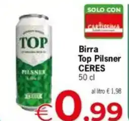 Despar Ceres birra top pilsner offerta