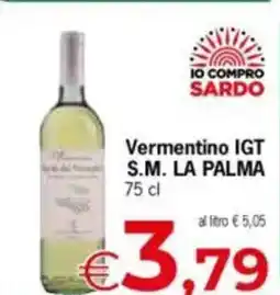 Despar S.m. la palma vermentino igt offerta