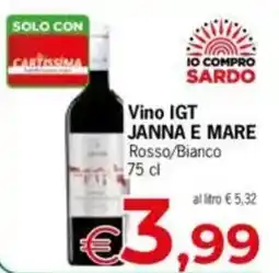 Despar Janna e mare vino igt rosso/bianco offerta