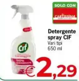 Despar Cif detergente spray vari tipi offerta