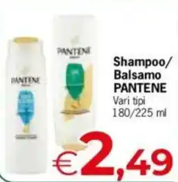 Despar Pantene shampoo/ balsamo Vari tipi offerta