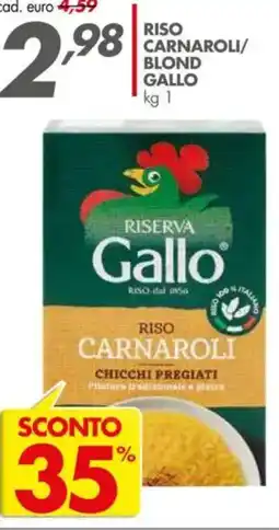 Italmark Riso gallo carnaroli/ blond offerta