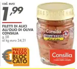 Italmark Consilia filetti di alici all'olio di oliva offerta