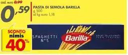 Italmark Barilla pasta di semola offerta