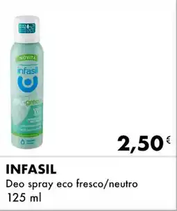Iper Tosano INFASIL Deo spray eco fresco/neutro offerta