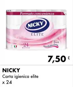 Iper Tosano NICKY Carta igienica elite offerta